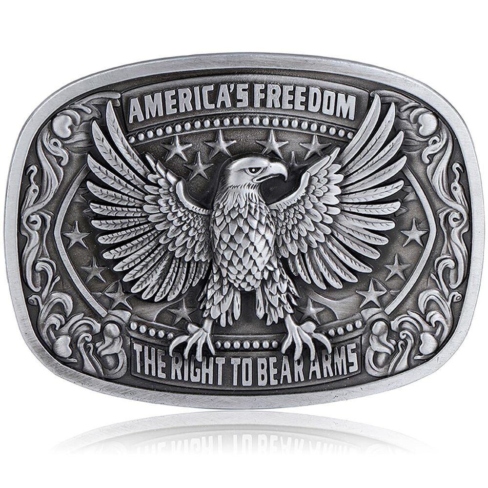2553 Belt Buckle Western American Eagle Belt Buckle American Flag Cowboy